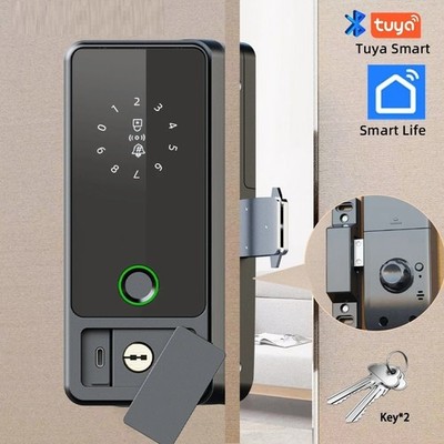 G18 Tuya Bluetooth Smart Door Lock Fingerprint Digital IC Card Password Unlock