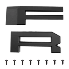 Letters F & R Replacement Raptor Style Grill Matte Black Fit 2005-2008 Ford F150