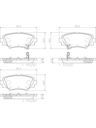 Brembo Brake Pads (P49049N) - 第 2/12 張圖片