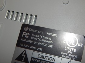 Vintage Sega Dreamcast HKT-3020 Console Wires Game Estate Find