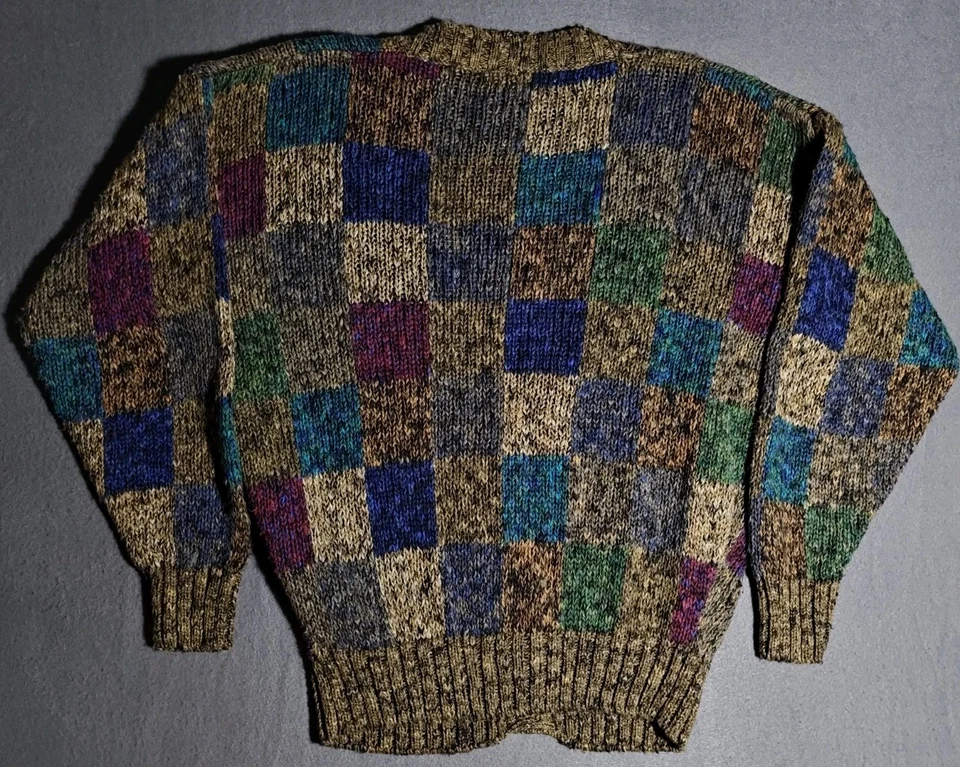 复古 Boston Traders 亚麻和棉开衫纽扣毛衣 S 码 Deadstock  — 第 2/4 张图片