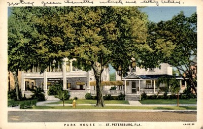 Park House Hotel, St. Petersburg, Florida, 1937 Postcard