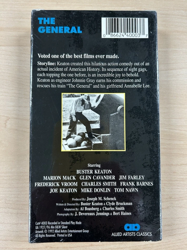 The General: Buster Keaton & Marion Mack (VHS, Comedy, "Silent Film Era", 1927) - Image 2 of 4