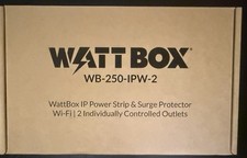 WattBox WB-250-IPW-2 Wi-Fi IP Power Strip Surge Protector, 2 Outlets