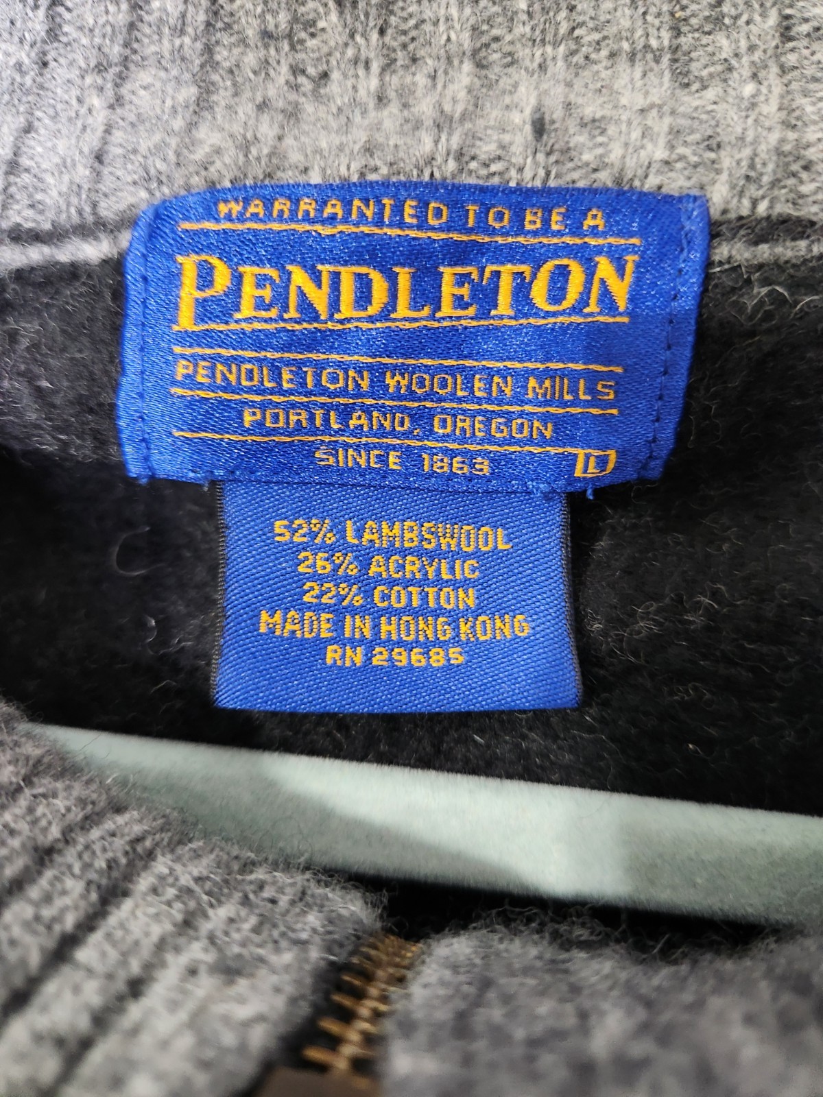Pendleton Shetland Collection Quarter Zip Wool Sw… - image 2