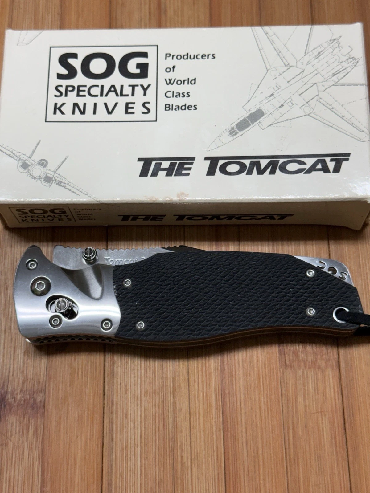 SOG TOMCAT 3.0 ARC-LOCK Folding Knife MINT CONDITION VG-10 Steel SEKI JAPAN #82 - product detail image 4