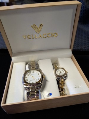 Vellacio Grande Matching His and Hers Watch Set Vellaccio Grande His & Her Watch Set Stainless Steel Black  main image 4