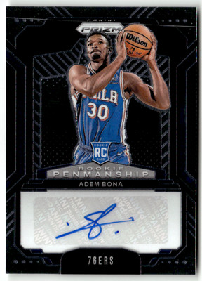 Panini Prizm 2024-25 NBA No. RPE-ADB Adem Bona Rookie Penmanship Auto