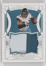 2021 National Treasures Framed Fabric Holo Silver 11/25 James Robinson #JR 0t9m