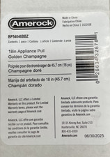 Amerock BP54046BBZ Appliance Pull 18" Center to Center - Golden Champagne