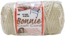 Pepperell Bonnie Macrame Craft Cord 6mmX100yd-Pearl (Beige)