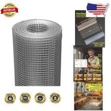 Hardware Cloth 1/2" 48x100ft 19-Gauge Hot-Dip Galvanized Roll