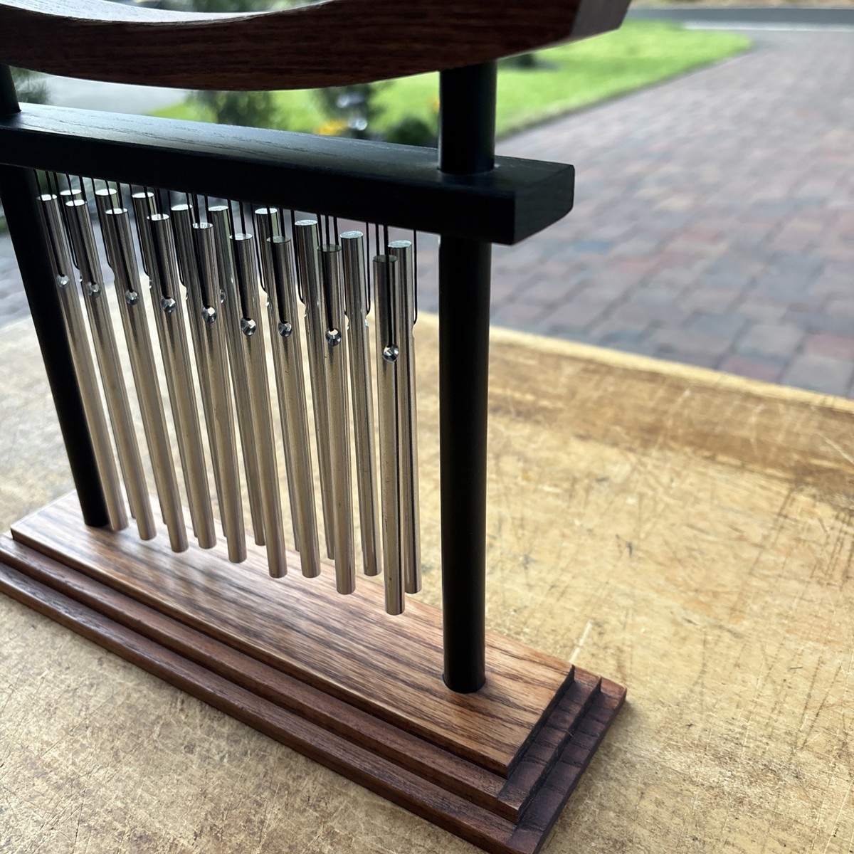 Vintage TEAK Meditation JW STANNARD Tranquility WIND CHIME