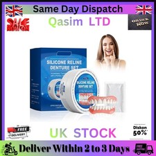 Soft Comfortable False Denture SiliconeSet for Men Women Fit Over Existing Teeth