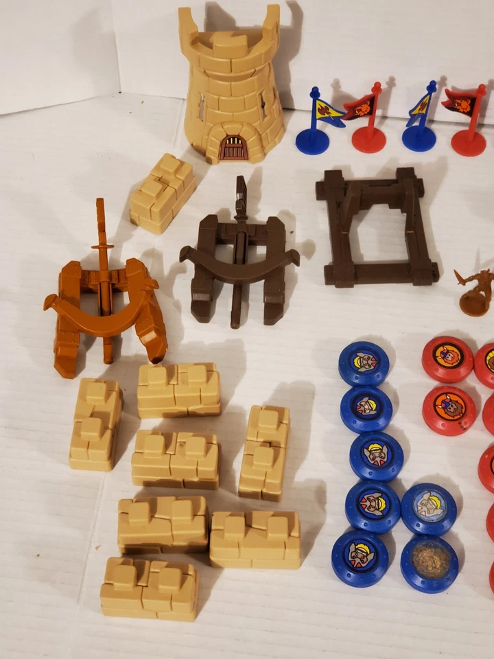 Lote de piezas y piezas de juego ballestas y catapultas vintage 1983 Foto 2 de 4