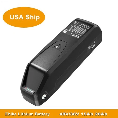 Ebike Battery 48V 36V 15Ah 20Ah Electric BiKE Scooter Battery Black