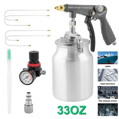 #ad #ad Air Undercoating Spray Gun with 33oz Suction Cup19.69quot; Wand NozzleGauge Kits $27.99