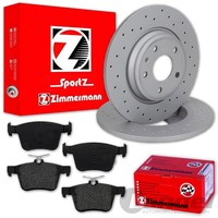 Zimmermann Sport Bremsscheiben + BelÄGe Hinten Passend FüR T-ROC Q2 Ateca Karoq