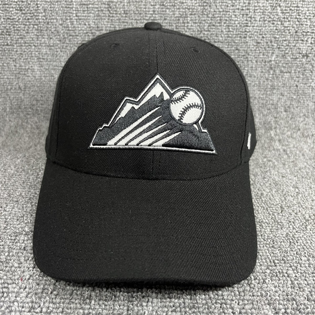 '47 Brand Black Mountain Baseball Graphic Snapback Cap Adjustable Hat