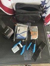 FTTH Fiber Connection Tool Kit with Fiber Cleaver X5 Locator Optical Power Meter