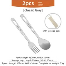 Titan-Besteckset Camping Gabel Löffel Stäbc...