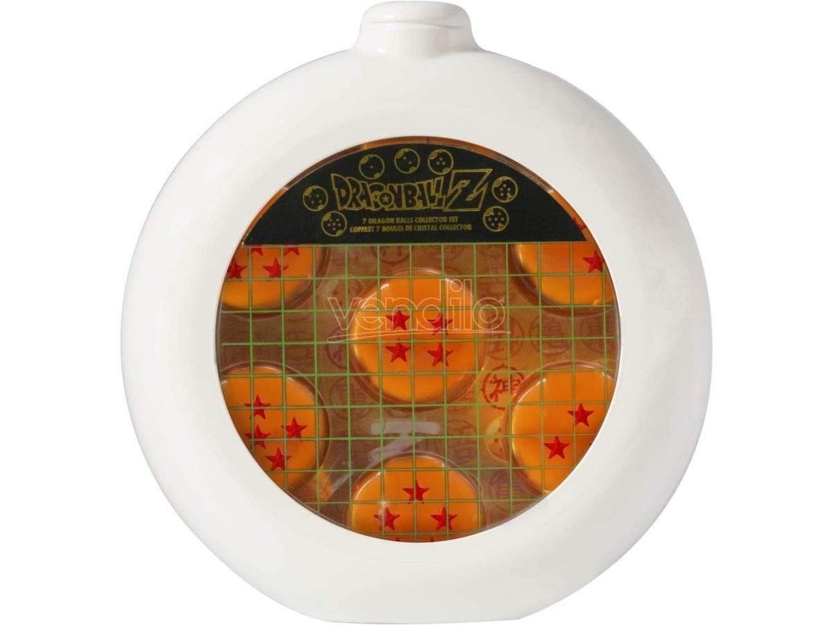 Dragon Ball - Set di 7 Sfere del Drago con Box in Metallo a forma di Radar