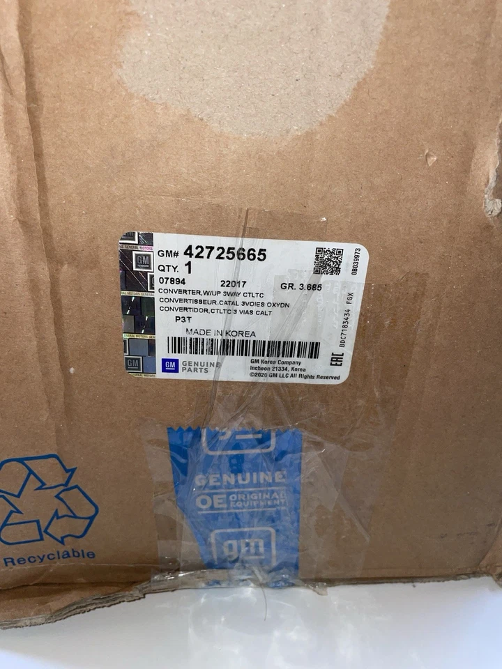 Genuine GM Warm Up Three-Way Catalytic Converter 42725665 NEW!!🫡 - Image 4 of 4