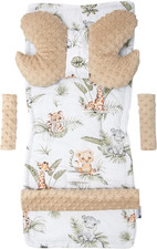 Riduttore Passeggino Universale Materassino Copri Neonato Cuscino - 5 Elementi 7