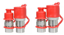 2 PCS 3/4" Flat Face Hydraulic Quick Connect Coupler Set , 1/2" Body FF12-12N