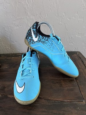 Nike Boys Bombax 826487-410 Blue Indoor Soccer/Casual Sneakers Size 2 Youth