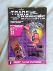 Vintage 1986 G1 Transformers Stunticon Dead End with Cardback-Weapons are SEALED
