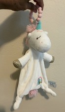 Douglas Baby Unicorn Lovey Security Blanket Pink White Rainbow Teether Toy Wings