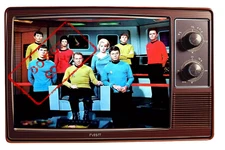 Original CAST STAR TREK Classic Sci Fi TV Show Retro TV Fridge Magnet 2x3