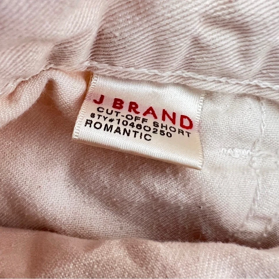 Pantalones Cortos Románticos Jean Denim Rosa Claro Mini Tiro Bajo Marca J Y2K 24 XS Foto 4 de 4