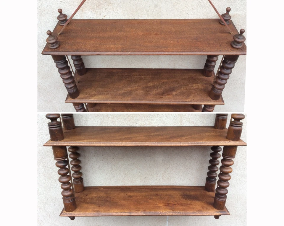 ETAGERE A SUSPENDRE - EPOQUE ROMANTIQUE - ANCIEN - VINTAGE - Photo 3/4