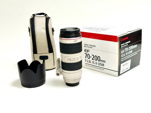 Canon EF 70-200mm f/2.8L IS II USM Lens + BOX/HOOD/CASE/CAPS/HOYA Filter | USED