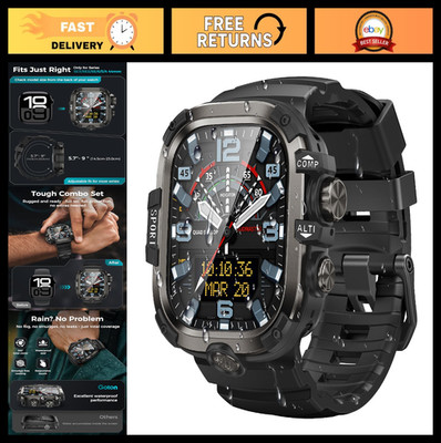 Rugged Case & Band Kit with Screen Protector for 44mm Apple Watch SE/Series 6/5/