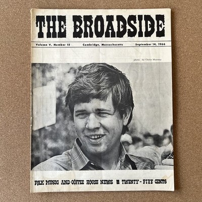 The Broadside Vol 5 Issue 15 Patrick Sky Pete Seeger Vintage 1966 Folk Magazine
