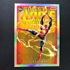 2026 Topps Finest Fantastic Four 65th Anniversary Flame Throwers Spider-Man