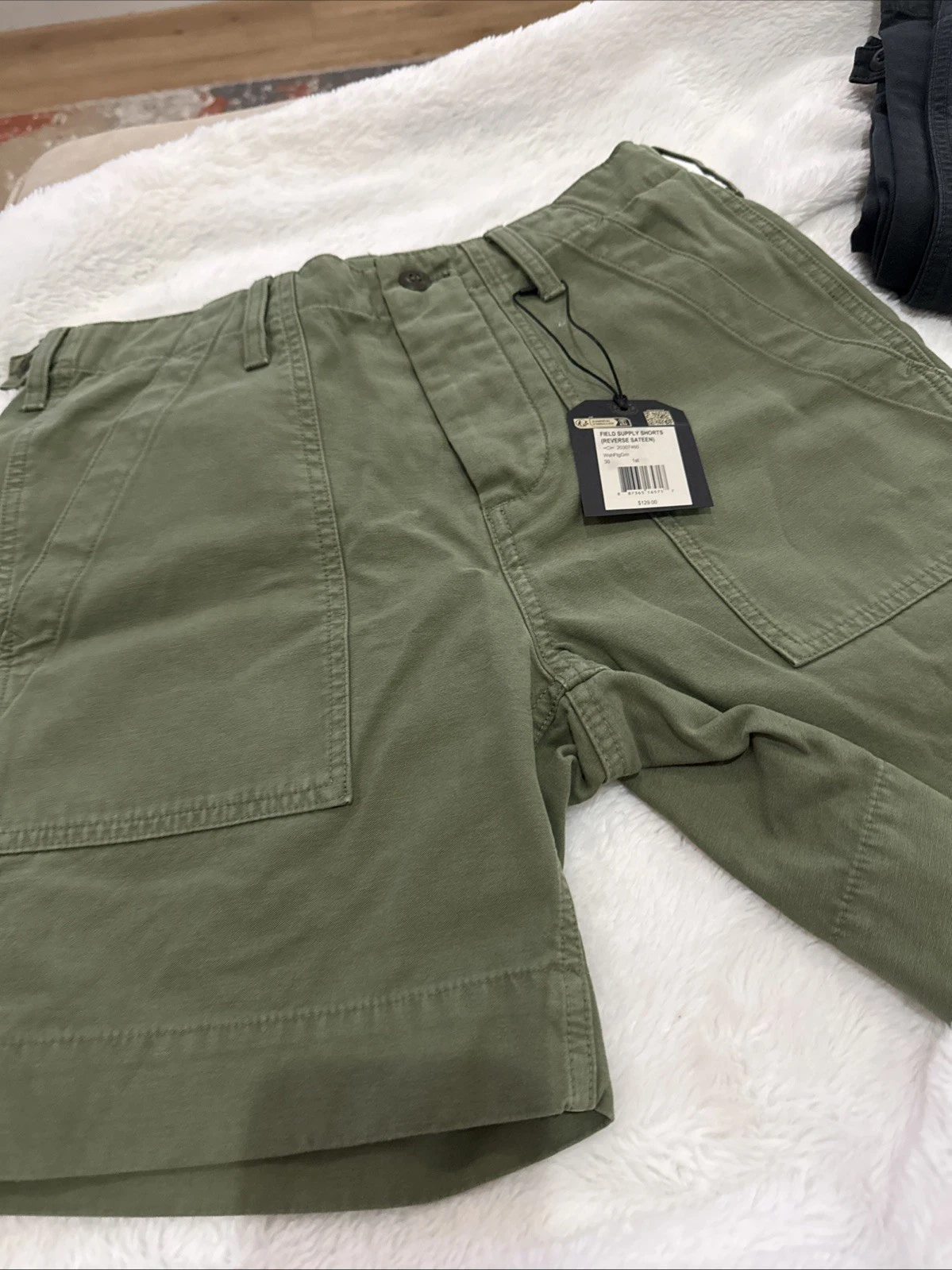 Filson Field Supply Short Men's Color:Washed Fatigue Green Sz 30 6.5 inseam NWT