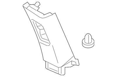Genuine Nissan Body C-Pillar Trim Panel 76934-6JL0A