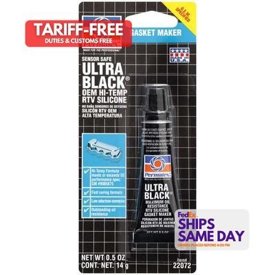 Permatex 22072, One Black Silicone Permatex Ultra Black Hi- Temp Rtv Silicone 0.