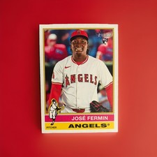 2025 Topps Heritage High Number José Fermin Base Rookie Card #526 Angels?⚾️. rookie card picture
