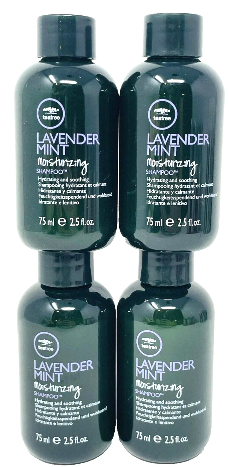 Paul Mitchell Tea Tree Lavender Mint Shampoo Lot 2.5oz Travel Size 10oz Total