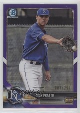 2018 Bowman Draft Chrome Purple Refractor 87/250 Nick Pratto #BDC-98 y0i