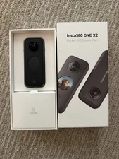 Insta360 One X2 360 Camera - Black - with lens protector. In box 