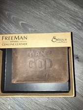 Christian Wallet Man Of God Genuine Leather Bifold