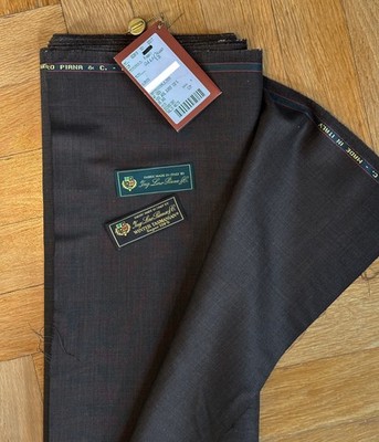 Loro Piana Super 120's Wool Fabric for Suiting - Dark Brown- 3.2m