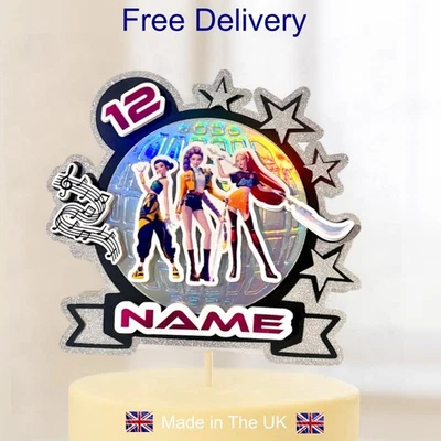 STEF BENNETT ART K-Pop Birthday Cake Topper – Custom Name & Age