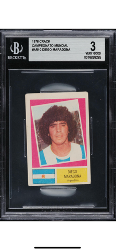 Carte à Collectionner Diego Maradona Super #3 Crack 1979 - Rookie Card